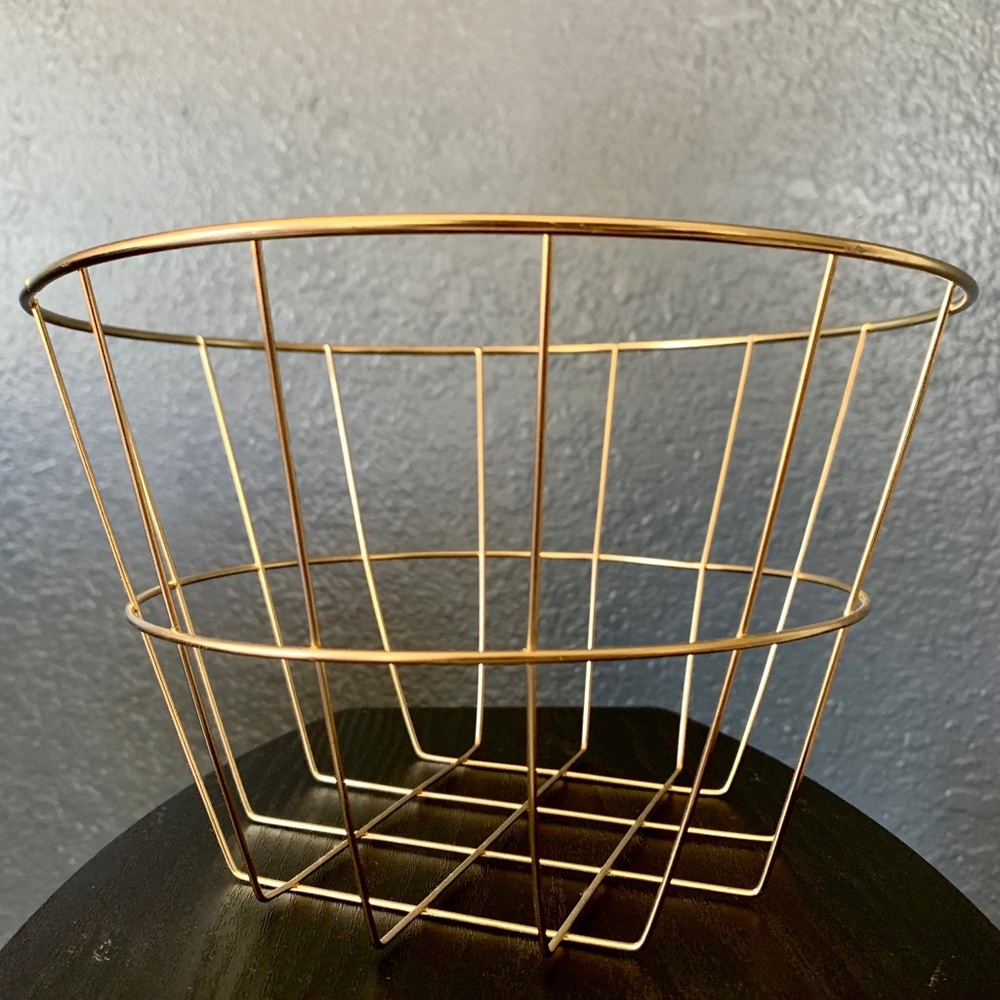 Small Gold Wire Basket